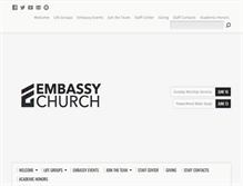 Tablet Screenshot of embassychurchatl.com